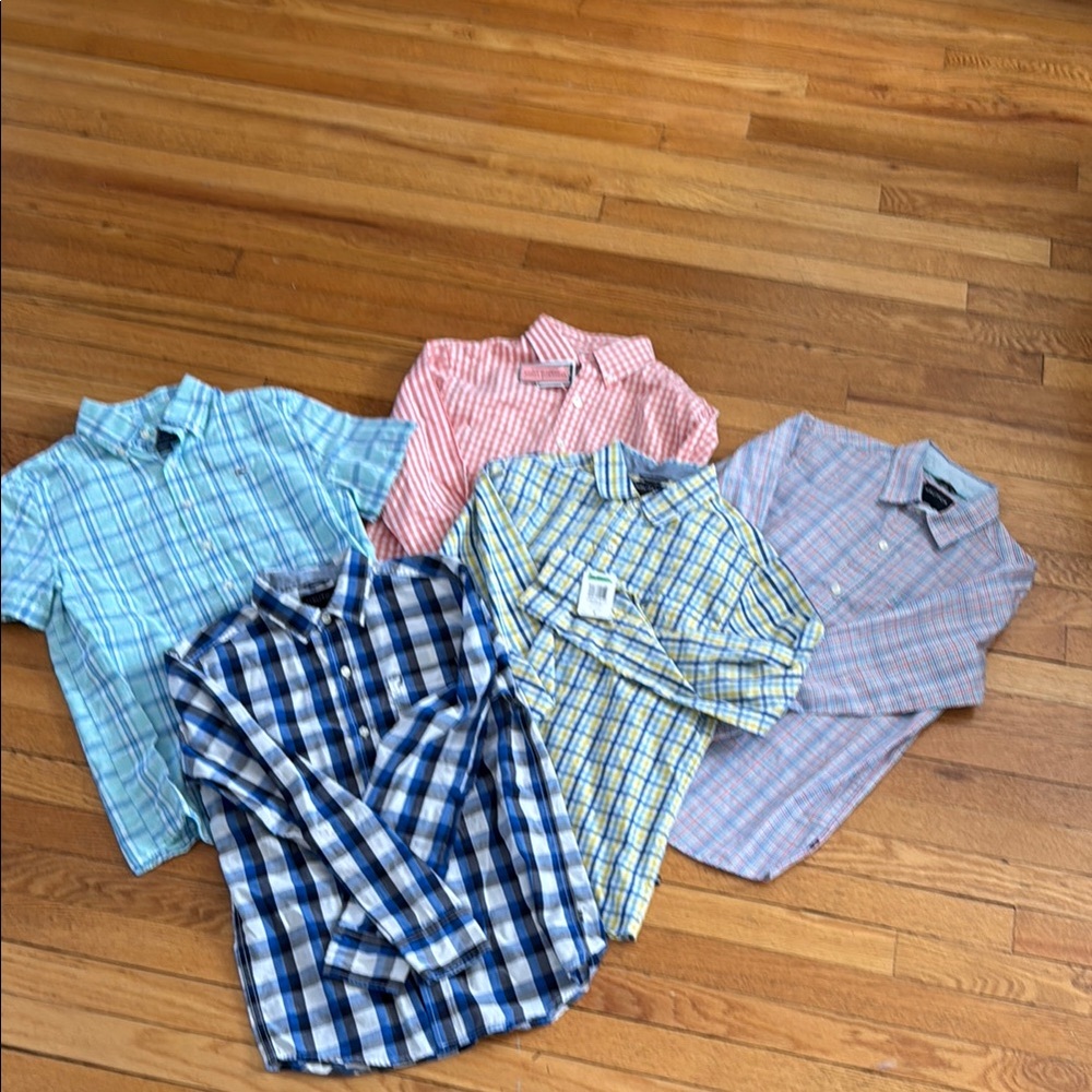 Vineyard Vines and Nautica Boys Multi-Color Plaid Shirt Collection